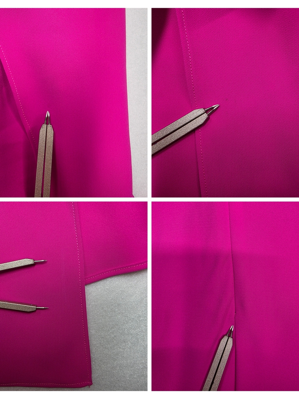 Amanda Uprichard Strapless Hot Pink Midi Dress with Side Slit Party Bridesmaid - Picture 12 of 13